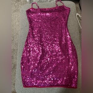Pink Glamour, Sparkley, Night Dress, Size L